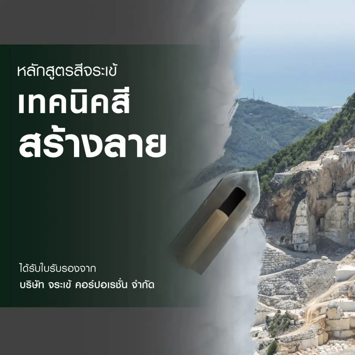 หลักสูตร สีจระเข้ เทคนิคงานสีสร้างลาย