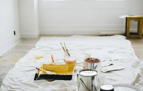 Including problems with painting old cement