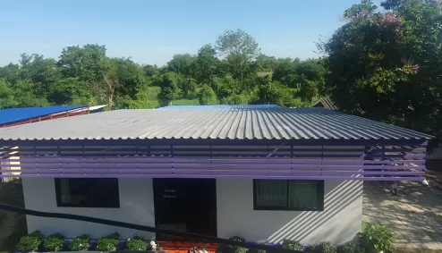 Crocodile Roof Shield Wat Si Sangjawat School