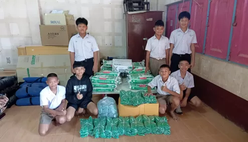 มอบผลิตภัณฑ์ให้โรงเรียนบ้านปงเคียน จังหวัดเชียงราย