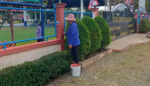 กิจกรรมจระเข้ CSR “ซ่อมให้ฟรีโดยพี่เข้” โรงเรียนบ้านบางกง จั