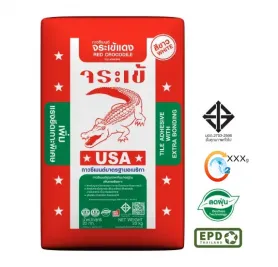 กาวซีเมนต์ขาว จระเข้แดง | Red Crocodile White Tile Adhesive