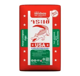 กาวซีเมนต์ขาว จระเข้แดง | Red Crocodile White Tile Adhesive