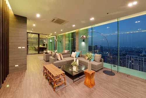 คอนโดชั้นบนบรรยากาศสงบ