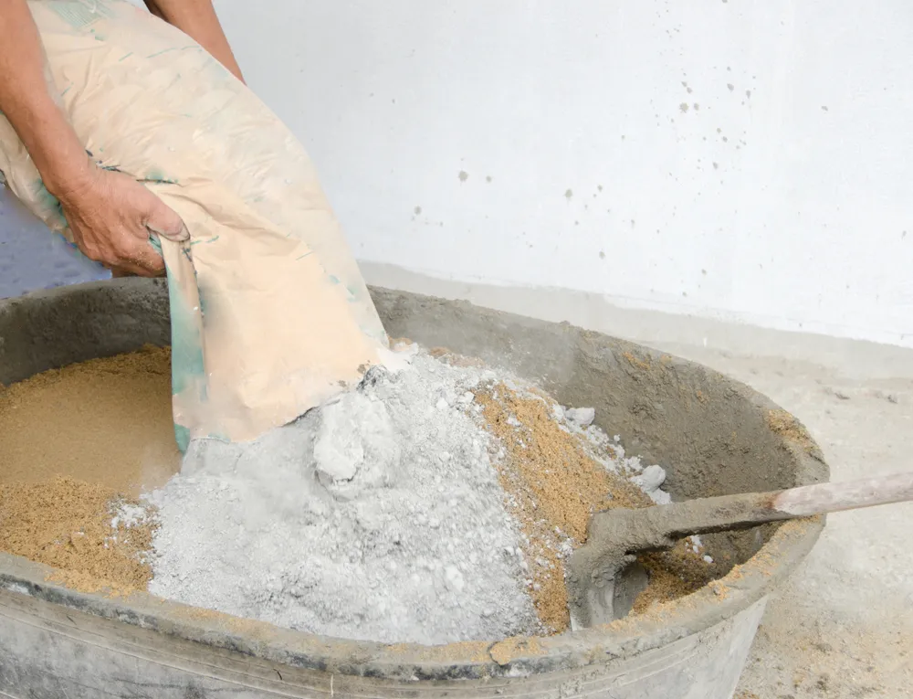 การผสมปูนซีเมนต์กับทราย