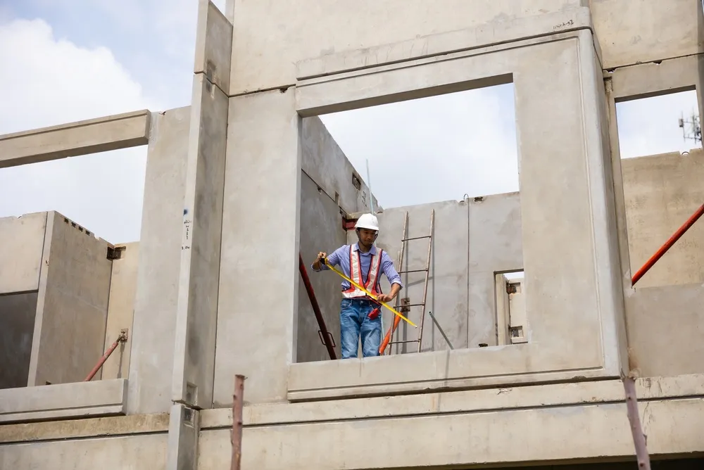 รอยต่อผนัง Precast แนวนอน