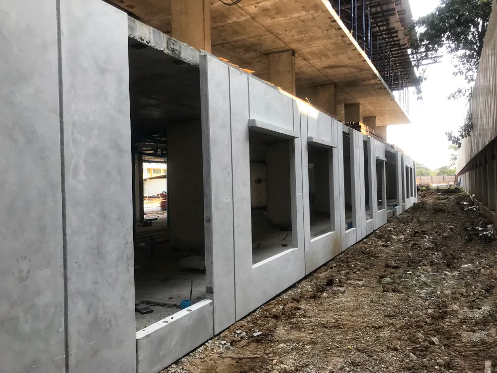 รอยต่อผนัง Precast ในแนวตั้ง