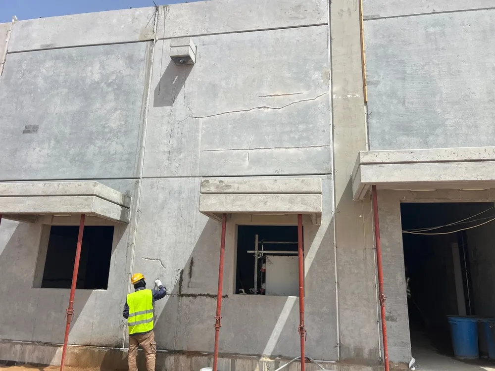 รอยร้าวบนผนัง Precast