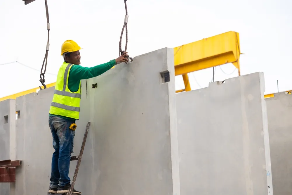 การเตรียมติดตั้งผนัง Precast