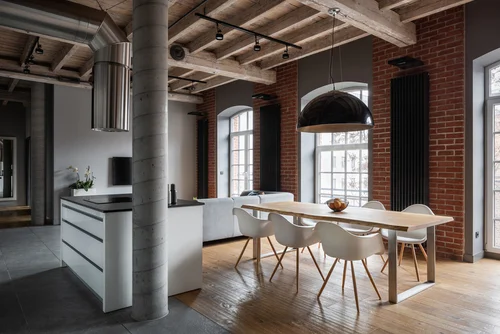 บ้านสไตล์ลอฟท์ตกแต่งอย่างร่วมสมัย