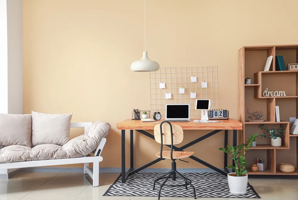 ห้องทำงานสไตล์โมเดิร์นเรียบง่าย