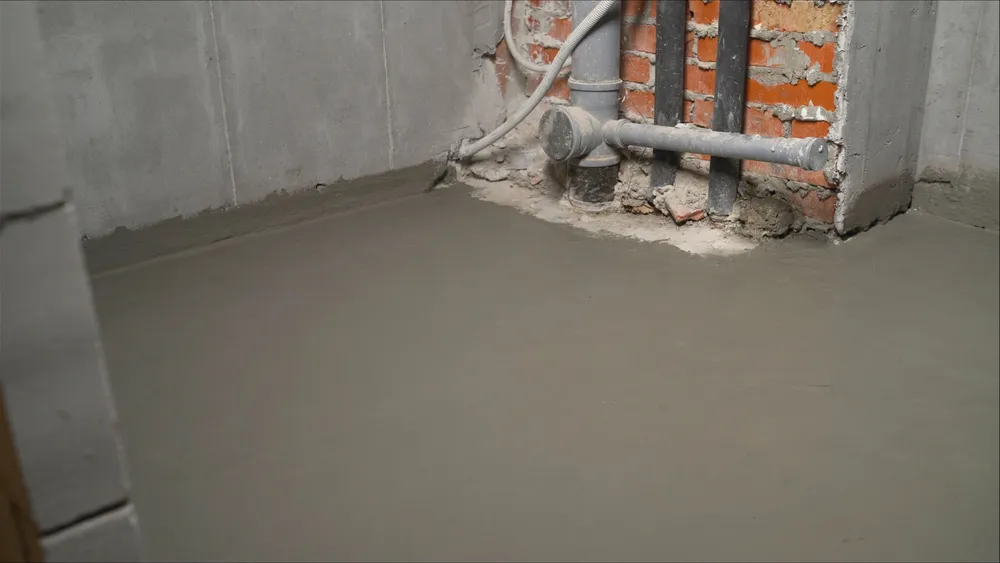 ปล่อยซีเมนต์กันซึมให้แห้ง