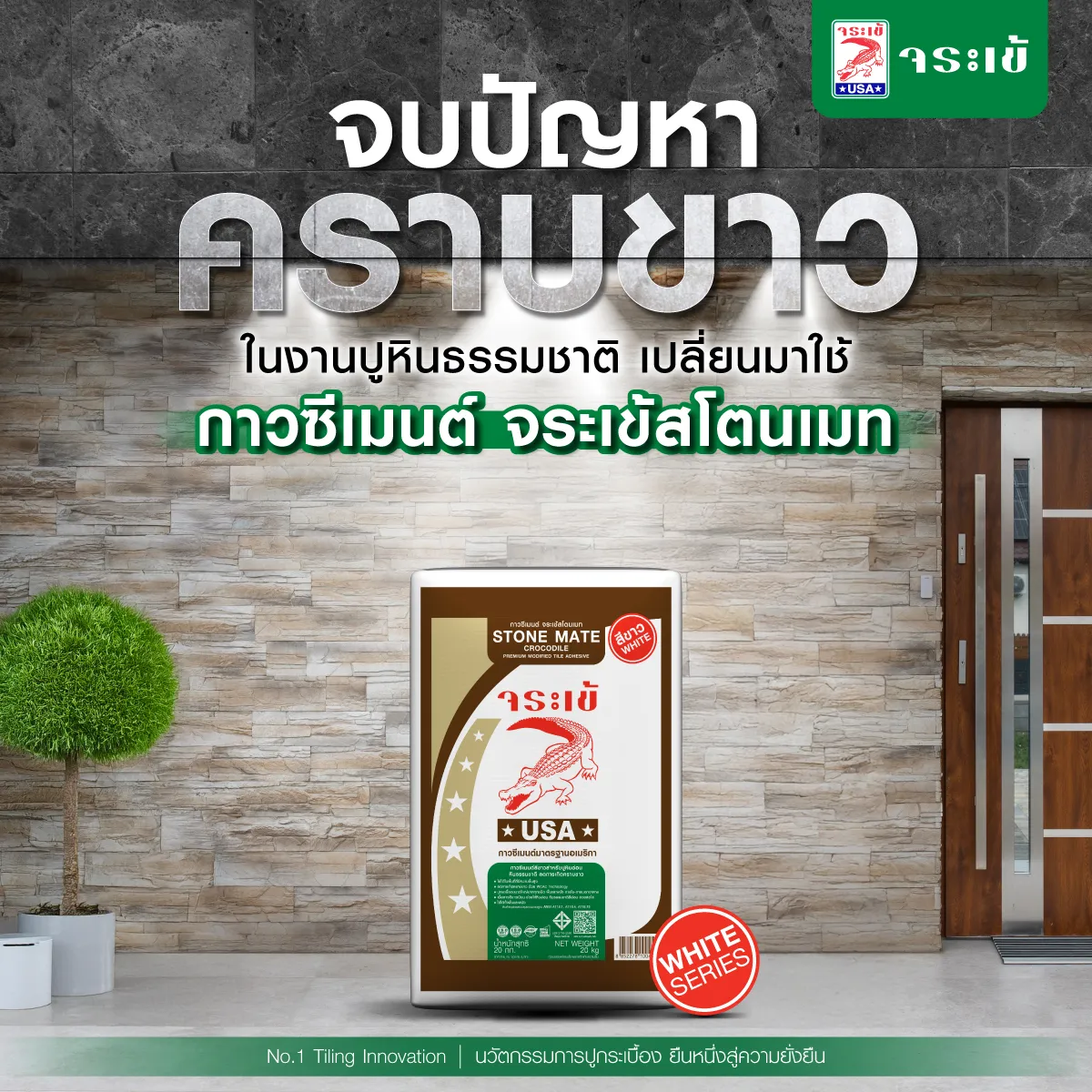 กาวซีเมนต์ จระเข้สโตนเมท