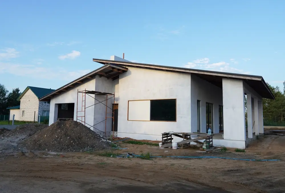 งานก่อสร้างบ้านชั้นเดียว