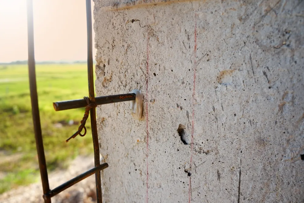 พื้นผิวคอนกรีตแห้งสนิท