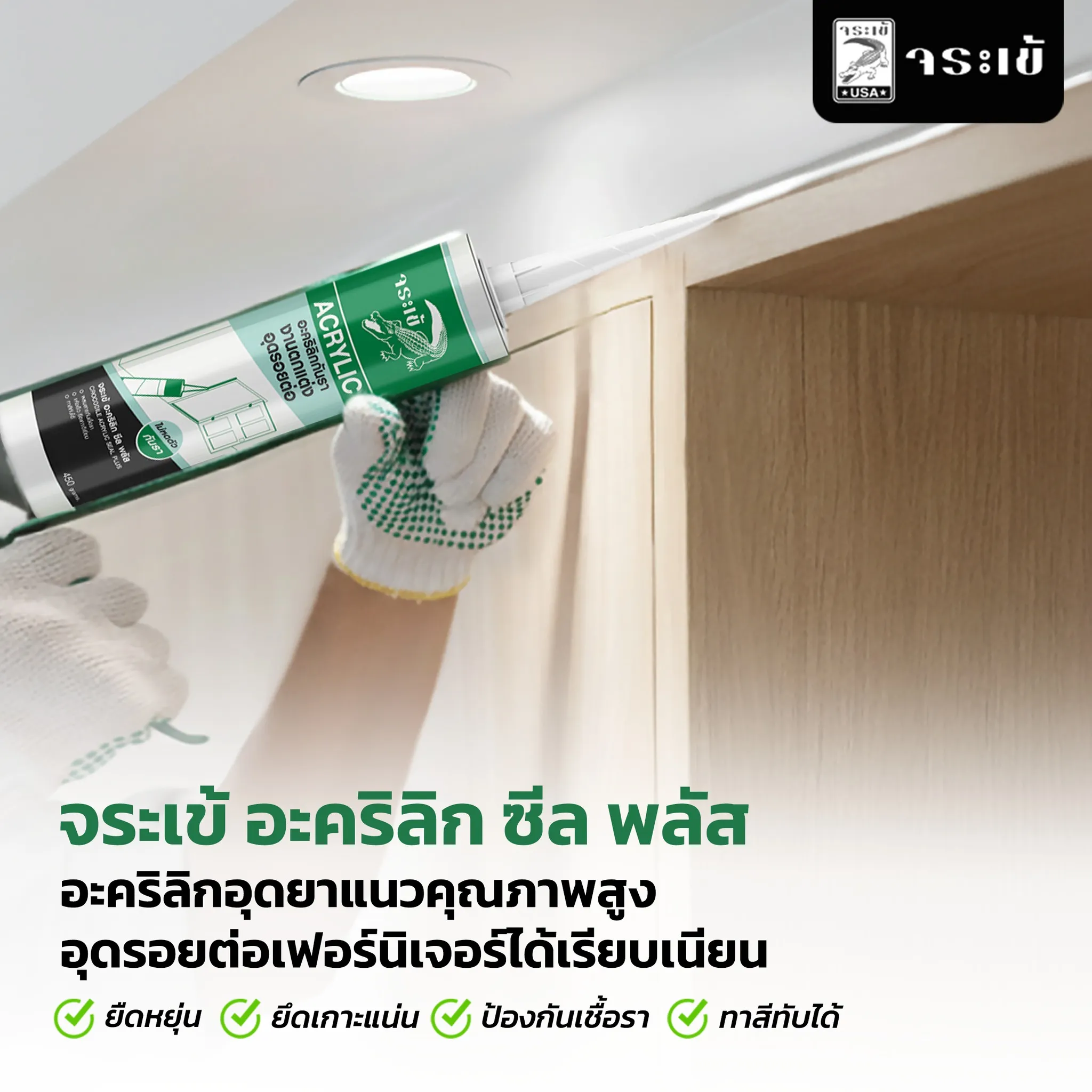 จระเข้ อะคริลิก ซีล พลัส