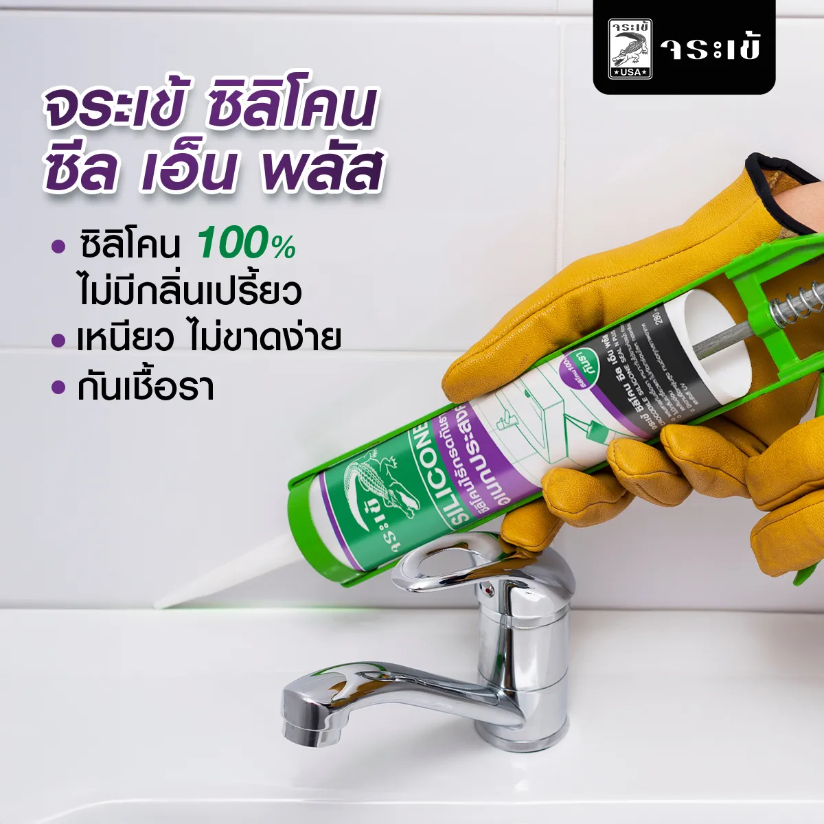 จระเข้ ซิลิโคน ซีล เอ็น พลัส