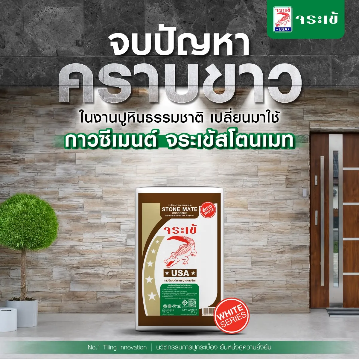กาวซีเมนต์ จระเข้สโตนเมท