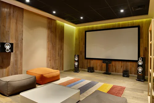 ห้องดูหนังสไตล์โมเดิร์น