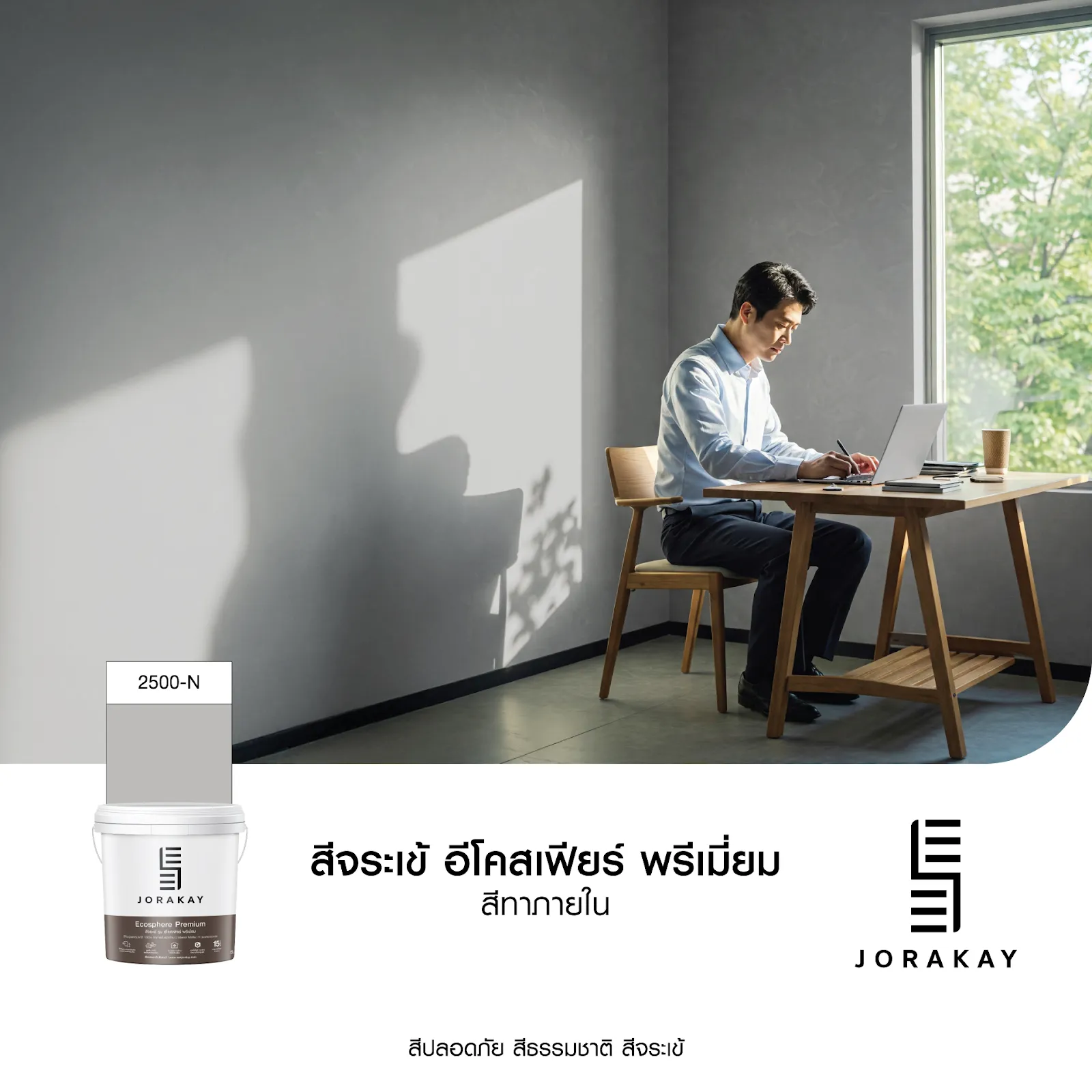 สีจระเข้ อีโคสเฟียร์ พรีเมี่ยม โทนสีเทา 2500-N