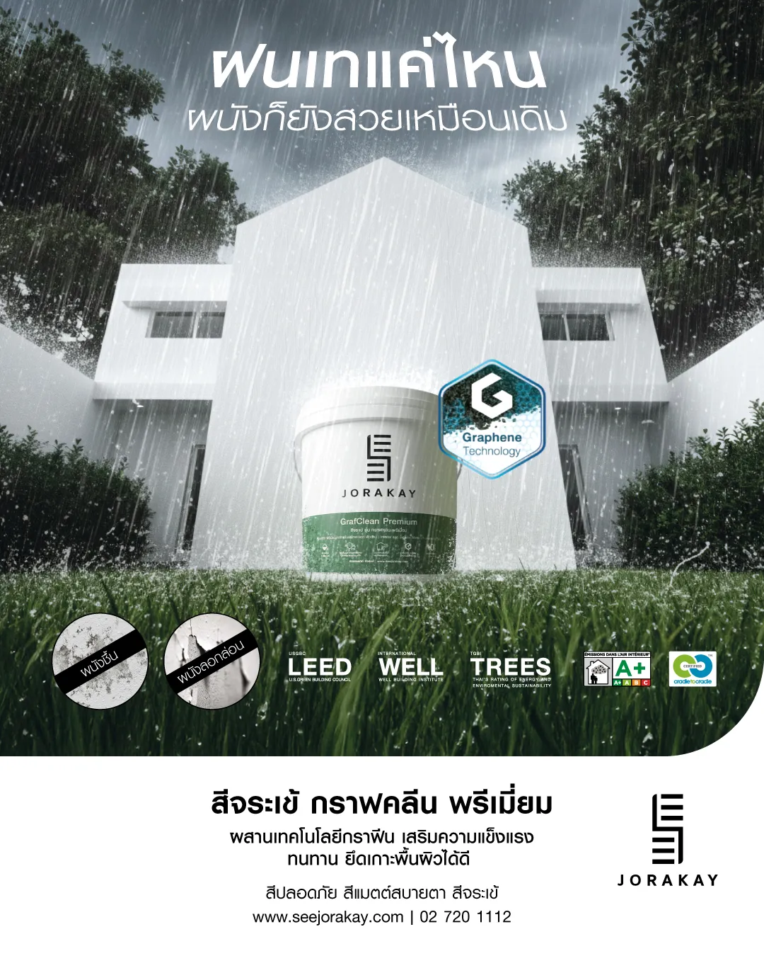 สีจระเข้ กราฟคลีน พรีเมี่ยม แข็งแกร่งทนทาน